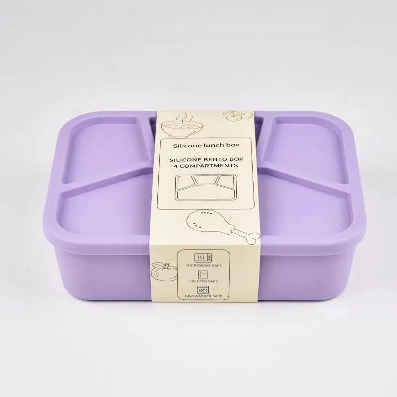 Daintry Leak-Proof Bento Lunch Box — 4 Compartments for Kids & Adults