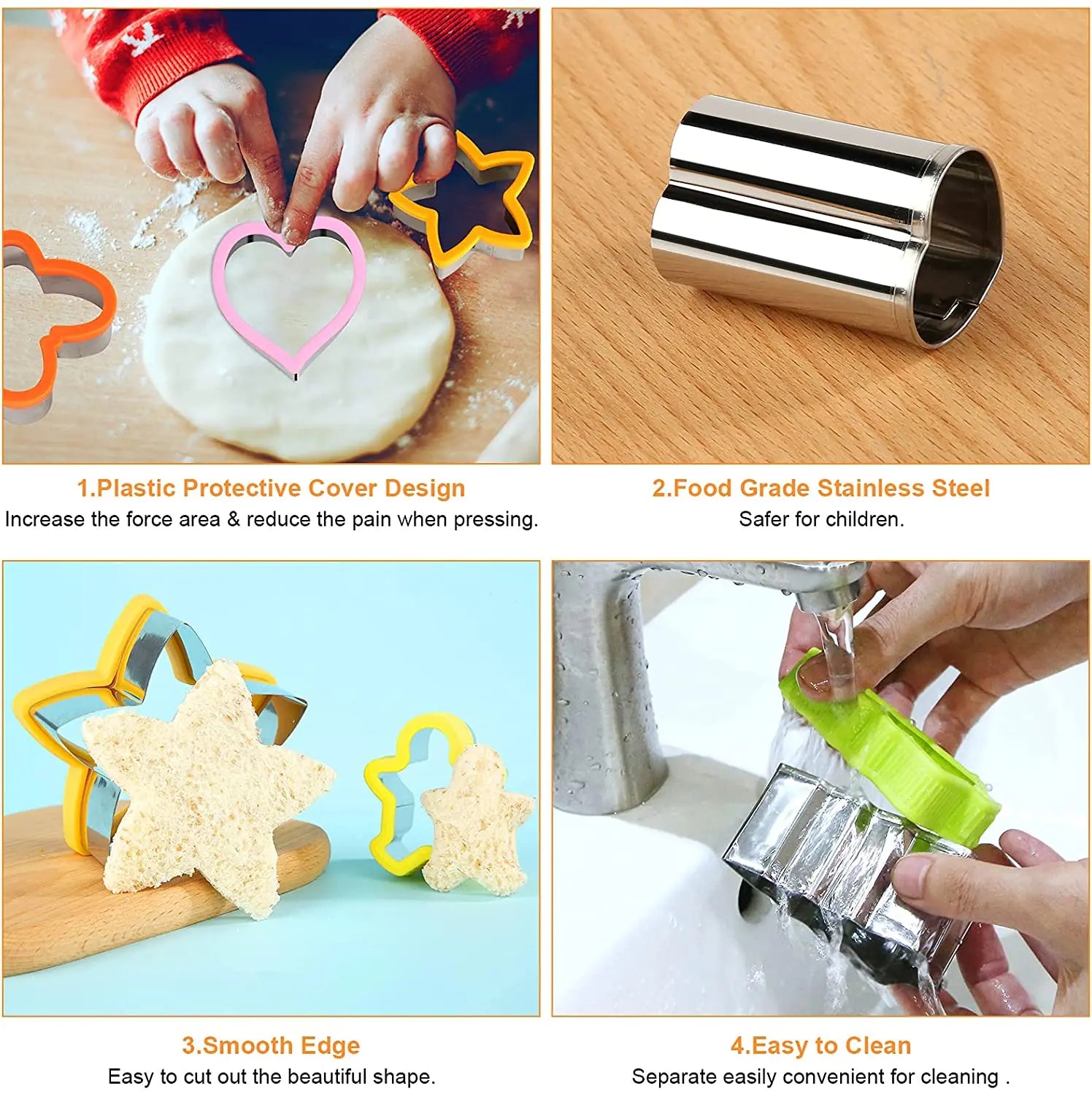 Daintry Lunchbox Cutter Kit — Sandwich + Fruit & Veggie Shapes