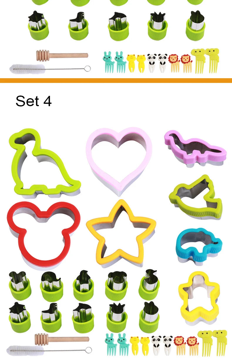 Daintry Lunchbox Cutter Kit — Sandwich + Fruit & Veggie Shapes