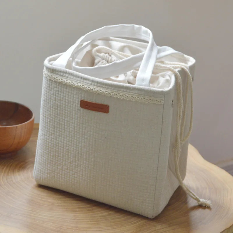 Daintry Linen Lunch Tote — Insulated