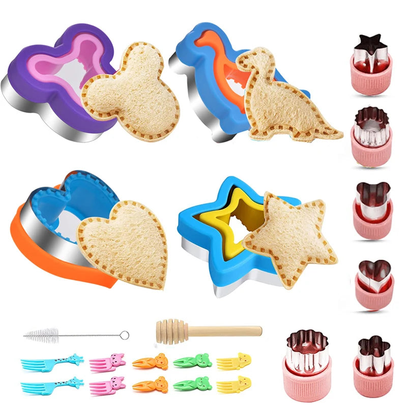 Daintry Lunchbox Cutter Kit — Sandwich + Fruit & Veggie Shapes