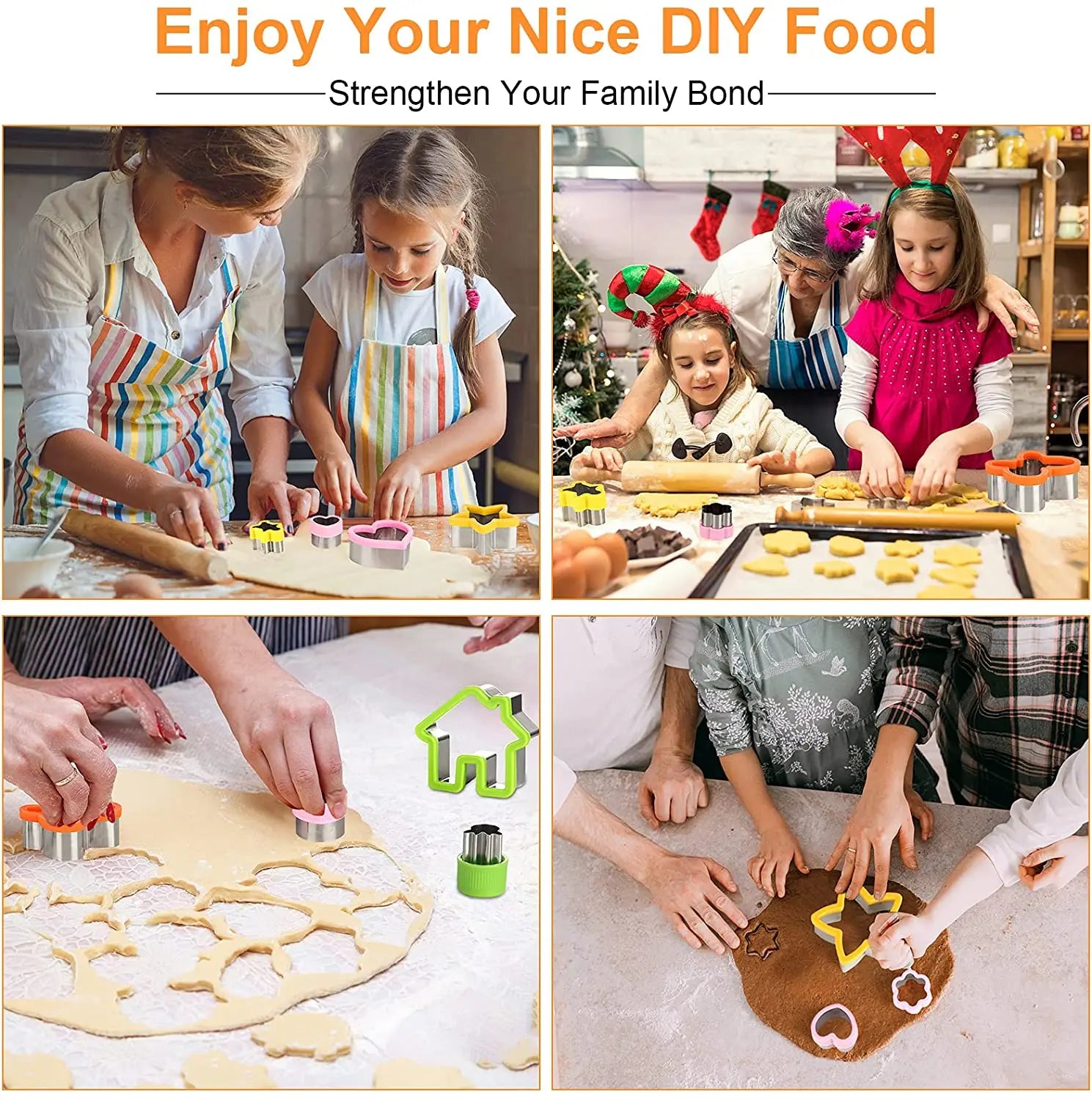 Daintry Lunchbox Cutter Kit — Sandwich + Fruit & Veggie Shapes