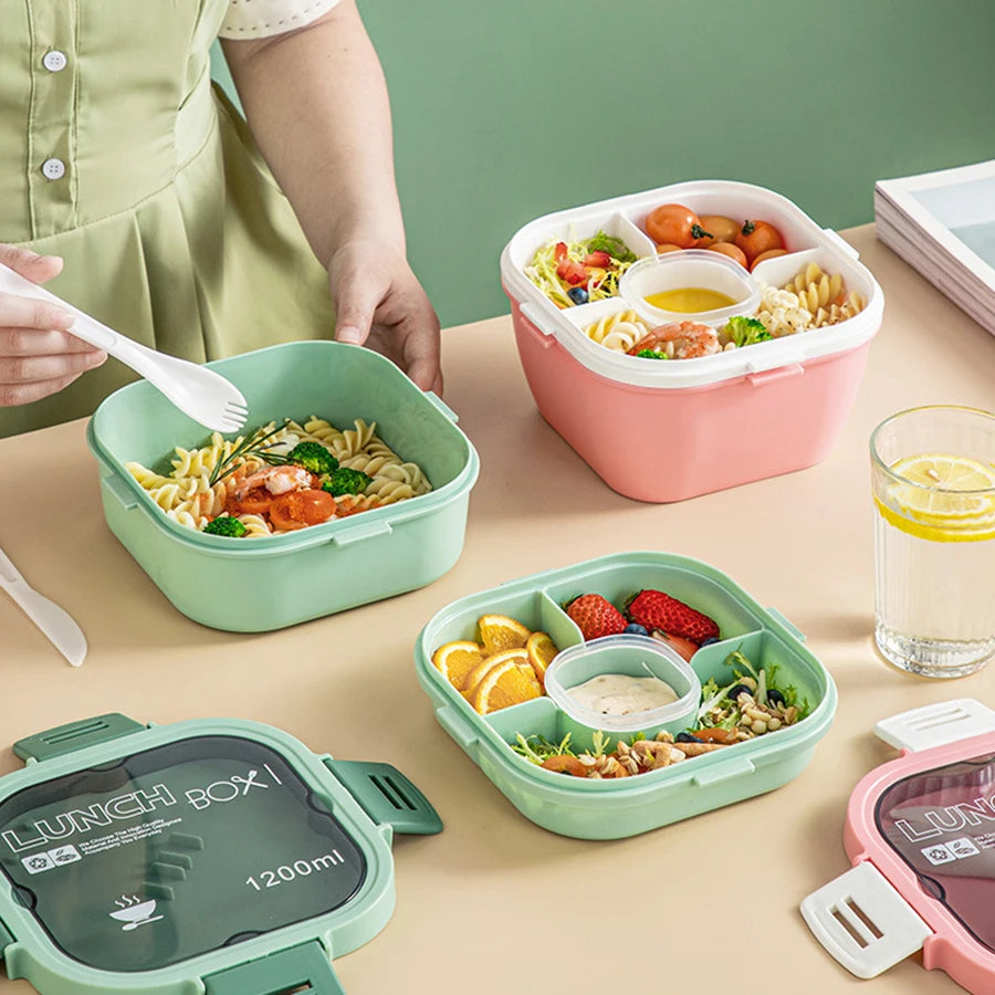 Daintry Salad-to-Go Bowl — 50oz with Sauce Cup & Utensils