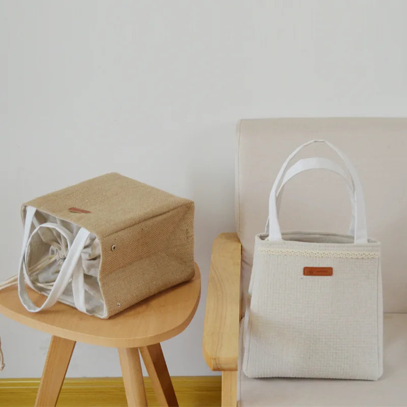 Daintry Linen Lunch Tote — Insulated