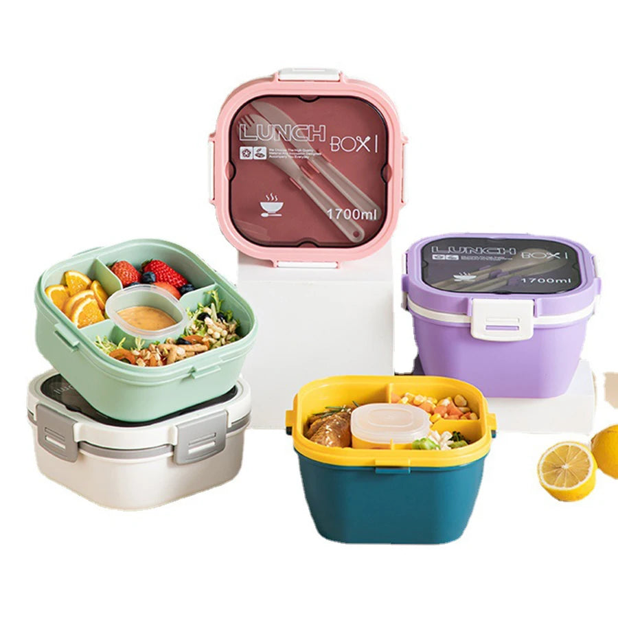 Daintry Salad-to-Go Bowl — 50oz with Sauce Cup & Utensils