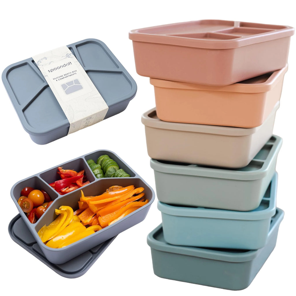 Daintry Leak-Proof Bento Lunch Box — 4 Compartments for Kids & Adults