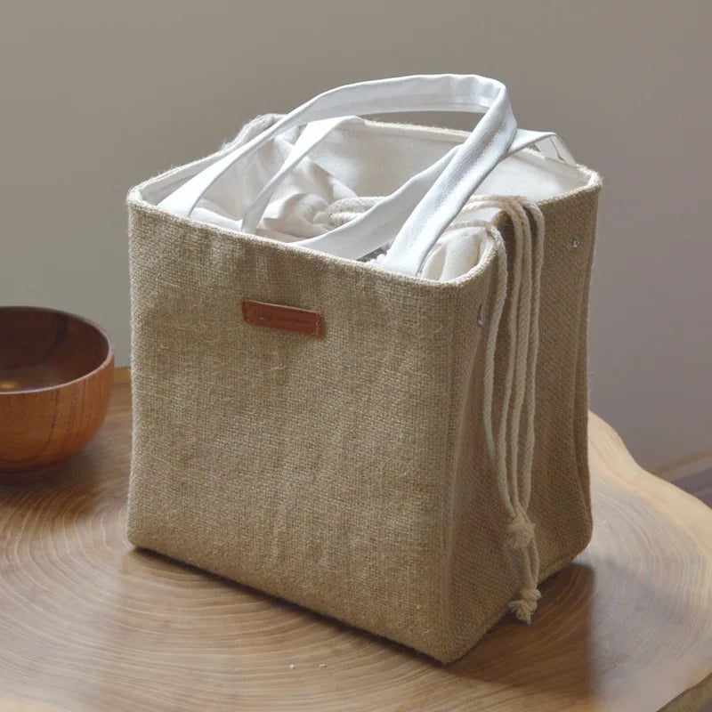 Daintry Linen Lunch Tote — Insulated