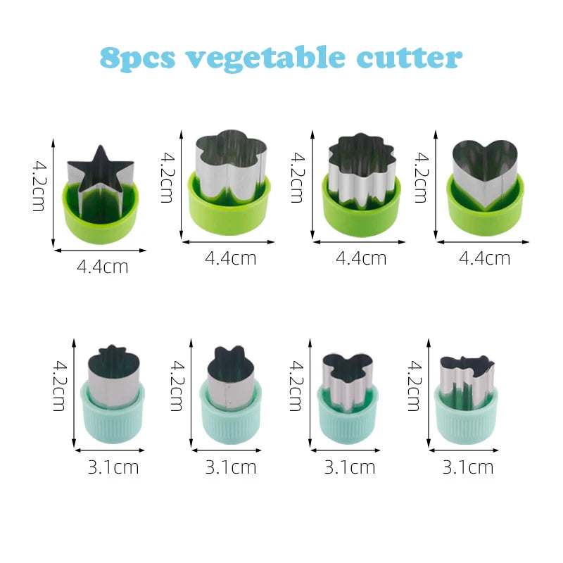 Daintry Lunchbox Cutter Kit — Sandwich + Fruit & Veggie Shapes
